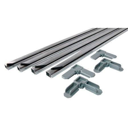 Prime-Line Prime-Line Mill Aluminum 7/16 in. W X 3/4 in. L Screen Frame Kit 1 pk PL7801